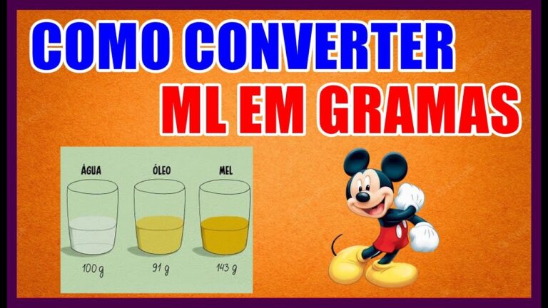 Conversor de Gramas em Mililitros: Como Fazer a Conversão Facilmente ...