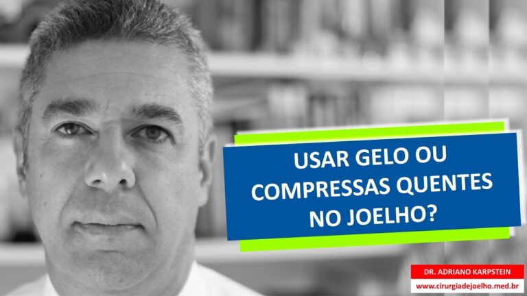 Dor no joelho: compressa fria ou quente?