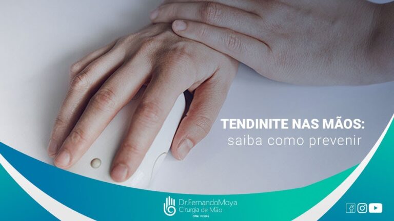Tendinite na mão: causas, sintomas e tratamento