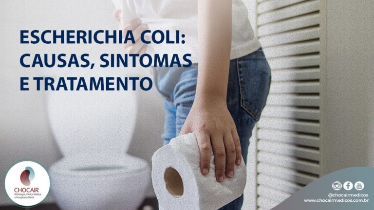 Escherichia coli: níveis acima de 100.000 ufc/ml