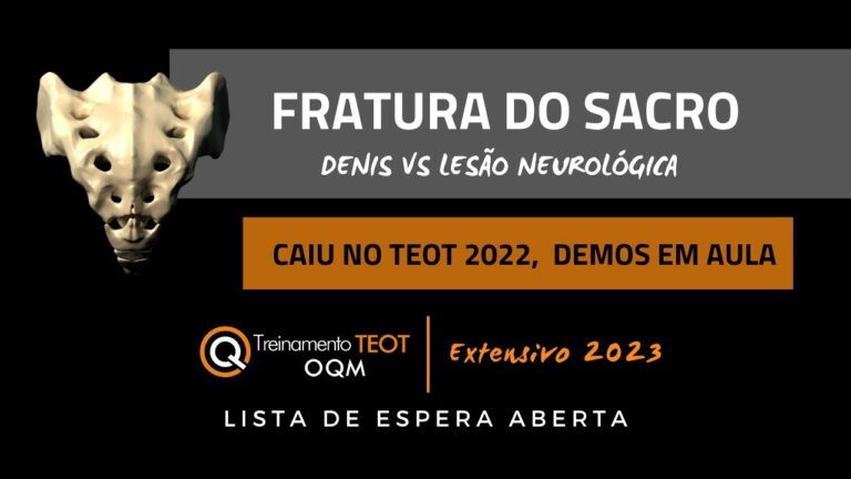 Fratura no sacro: Tempo de recuperação otimizado