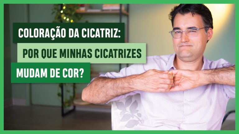 Por que a cicatriz fica escura?