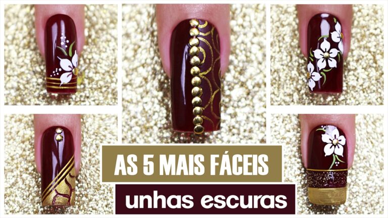 5 Modelos de Unhas Escuras para Arrasar