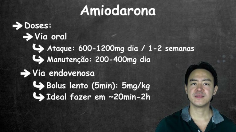 Dosagem otimizada de amiodarona para tratamento de arritmias: dose de ataque e manutenção
