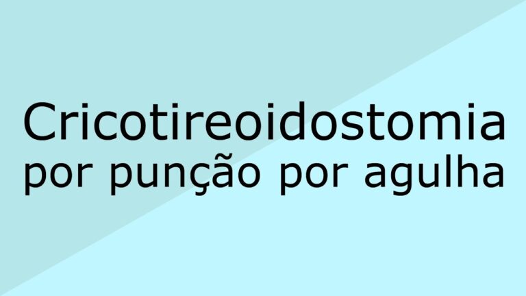 Procedimento de Cricotomia por Pun&ccedil;&atilde;o: Uma Revis&atilde;o Abrangente