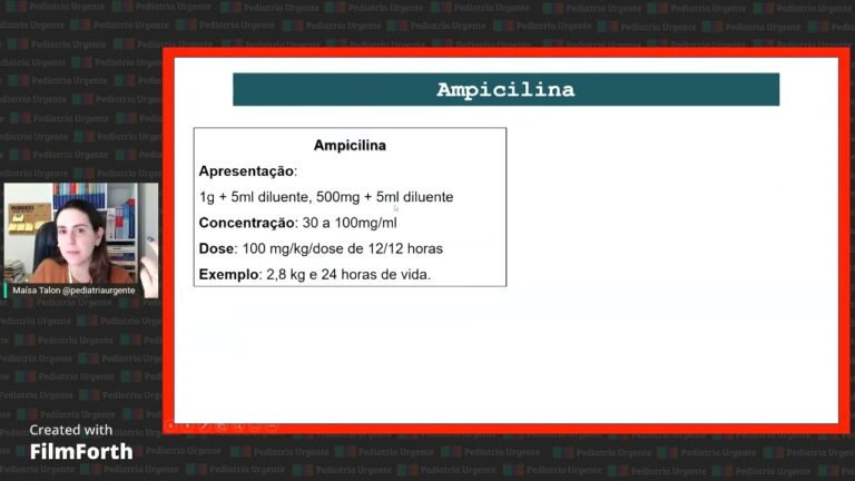 Guia de dose de ampicilina para pediatria