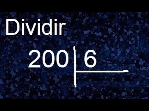 Divis&atilde;o de 200 por 6: Resultado e An&aacute;lise