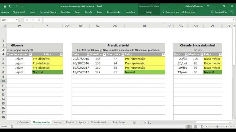 Tabela de Controle de Glicemia para Impress&atilde;o