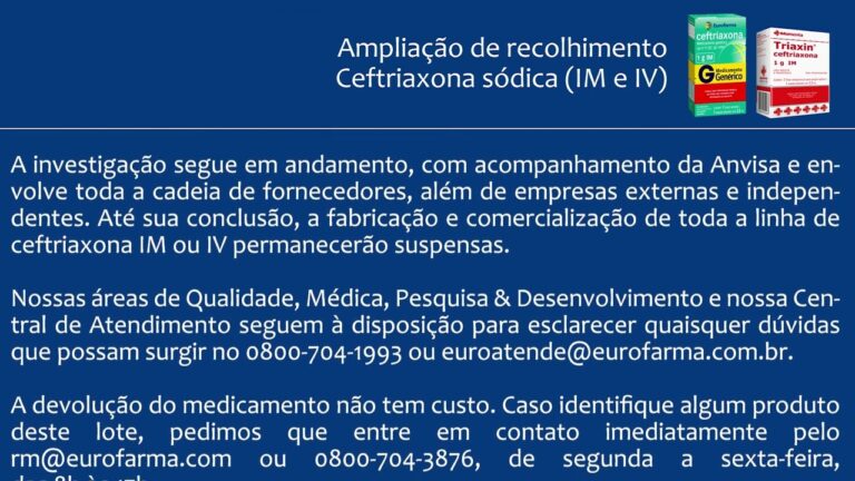 Rocefin Genérico: Eficácia e Vantagens na Terapia Antibacteriana